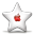 Sparkle Favorite - Red Apple Icon 32x32 png